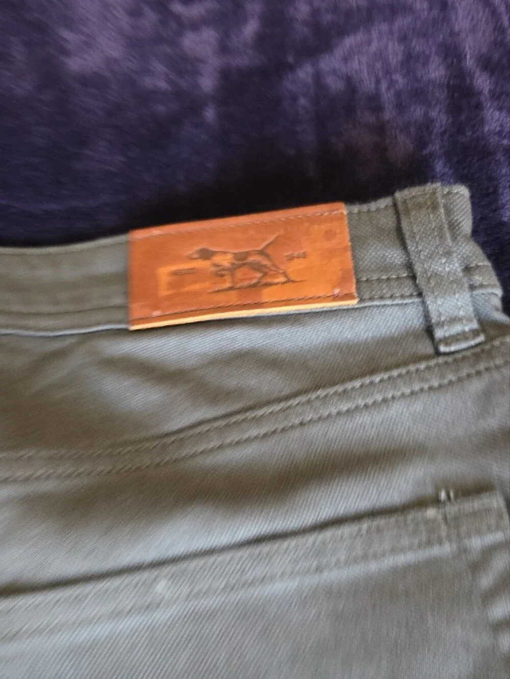Rodd & Gunn Men's Olive Chino Trousers 36x32 Unaltered